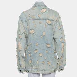 DenimX by Alexander Wang Blue Faded Denim Distressed Daze Jacket M