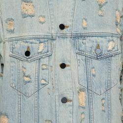 DenimX by Alexander Wang Blue Faded Denim Distressed Daze Jacket M