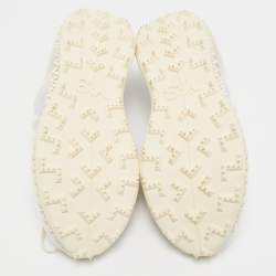 Y-3 White Knit Fabric Runner 4D Exo Low Top Sneakers Size 38