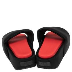 Y-3 Black Fabric Platform  Sandals  Size 39