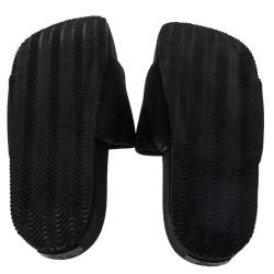 Y-3 Black Fabric Platform  Sandals  Size 39