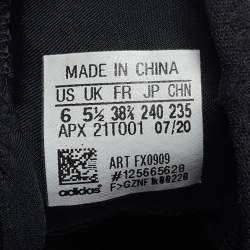 Pre Owned حذاء رياضي واي-3 كايوa شبكة سوداء وشامواه برباط علوي مقاس 38.5