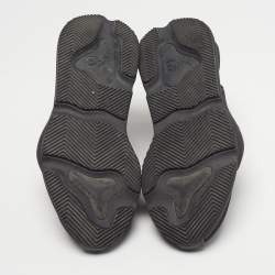 Pre Owned حذاء رياضي واي-3 كايوa شبكة سوداء وشامواه برباط علوي مقاس 38.5