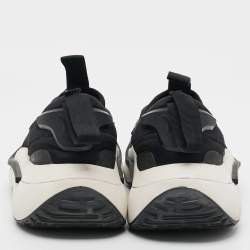 Pre Owned Y-3 Qisan Cozy Size 38.5 Black Nylon Rubber Low Top Sneakers