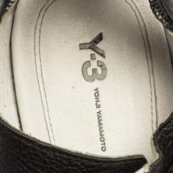 Pre Owned Y-3 Black Suede And Leather Strappy Velcro Sandal Sneakers Size 42