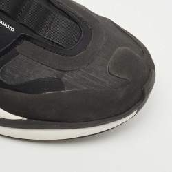 Y-3 Black Fabric and Rubber Qisan Cozy Sneakers Size 38.5