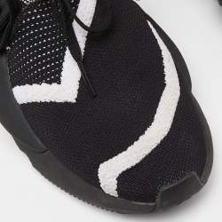 Y-3 Black Knit Fabric  Cloth Low Trainers  Sneakers Size 39.5