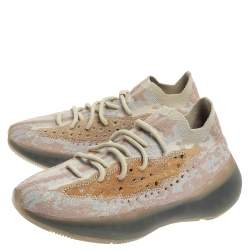 Pre Owned Yeezy x Adidas Multicolor Cotton Knit Boost 380 Pepper Sneakers Size 42