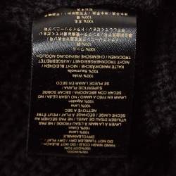 Yeezy Season 3 Black Destroyed Military Rib Wool Cropped Sweater S