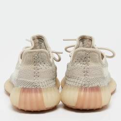 Yeezy x adidas Knit Fabric Boost 350 V2 "Flax" Sneakers Size 37 1/3