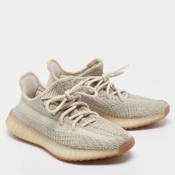 Yeezy x adidas Knit Fabric Boost 350 V2 "Flax" Sneakers Size 37 1/3