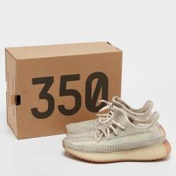 Yeezy x adidas Knit Fabric Boost 350 V2 "Flax" Sneakers Size 37 1/3