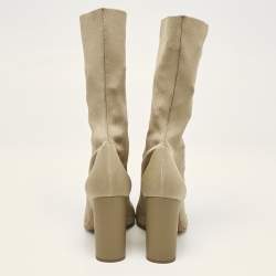 Yeezy Beige Knit Fabric Season 4 Sock Boots Size 37