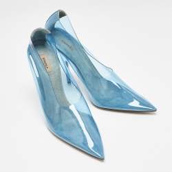 Yeezy Blue PVC  Toe Season 7 Pointed Pumps Size 39