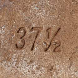 Pre Owned Yeezy Season 6 Size 37.5 Green Leather Slide Sandal