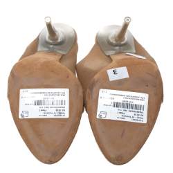 Yeezy Beige Mesh Season 6 Open Toe Mule Sandals Size 38