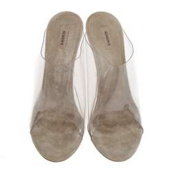 Yeezy Transperant PVC Season 6 Mule Sandals Size 38.5