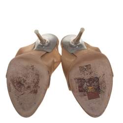 Pre Owned Yeezy Beige Mesh Season 6  Slip On Mules Size 36.5