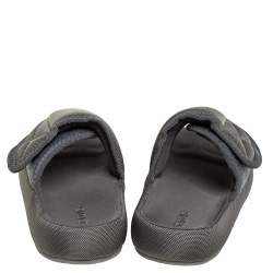 Pre Owned Yeezy Season 6 Grey Nylon Flat Sandals Size 40