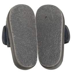 Pre Owned Yeezy Season 6 Grey Nylon Flat Sandals Size 40