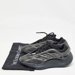 Pre Owned Yeezy x adidas Black Knit Fabric 700 V3 Alvah Sneakers Size 40