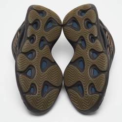 Pre Owned Yeezy x Adidas Black Knit Fabric Yeezy 700 V3 Clay Brown Sneakers Size 38