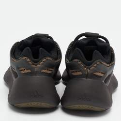 Pre Owned Yeezy x Adidas Black Knit Fabric Yeezy 700 V3 Clay Brown Sneakers Size 38