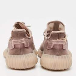 Pre Owned Yeezy x Adidas Brown Mesh Boost 350 V2 Mono Mist Sneakers Size 37 1/3