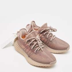 Pre Owned Yeezy x Adidas Brown Mesh Boost 350 V2 Mono Mist Sneakers Size 37 1/3