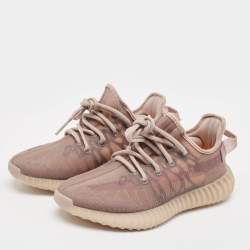 Pre Owned Yeezy x Adidas Brown Mesh Boost 350 V2 Mono Mist Sneakers Size 37 1/3
