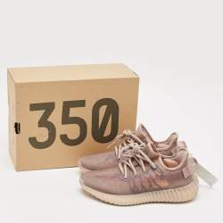 Pre Owned Yeezy x Adidas Brown Mesh Boost 350 V2 Mono Mist Sneakers Size 37 1/3