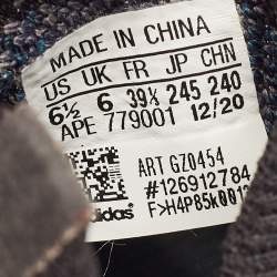 Pre Owned Yeezy x Adidas Blue Knit Fabric Boost 380 Covellite Sneakers Size 39 1/3