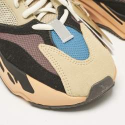 Pre Owned Yeezy x Adidas Multicolor Mesh and Suede Boost 700 Enflame Amber Sneakers Size 36 2/3