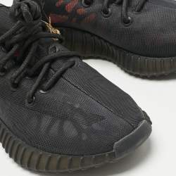 Pre Owned Yeezy x Adidas Black Mesh Boost 350 V2 Mono Cinder Sneakers Size 37 1/3