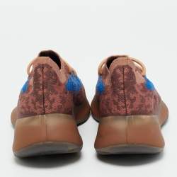 Pre Owned Yeezy x Adidas Boost 380 Azure Size 40 Multicolor Knit Fabric Low Top Sneakers