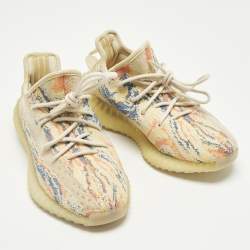Pre Owned Yeezy x Adidas Boost 350 V2 MX Oat Size 39 1/3 Multicolor Knit Fabric Low Top Sneakers