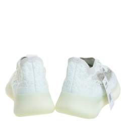 Pre Owned Yeezy x Adidas Mint Green Knit Fabric And Mesh Boost 380 Calcite Glow Sneakers Size 37