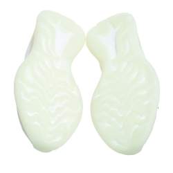 Pre Owned Yeezy x Adidas Mint Green Knit Fabric And Mesh Boost 380 Calcite Glow Sneakers Size 37