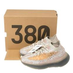 Pre Owned Yeezy x Adidas Pepper Cotton Knit Boost 380 Mist Reflective Sneakers Size 37.5