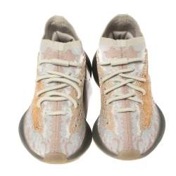 Pre Owned Yeezy x Adidas Pepper Cotton Knit Boost 380 Mist Reflective Sneakers Size 37.5