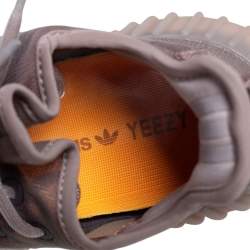 Pre Owned Yeezy x Adidas Beige Mesh 350 V2 Mono Mist Low Top Sneakers Size 39 1/3