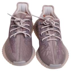 Pre Owned Yeezy x Adidas Beige Mesh 350 V2 Mono Mist Low Top Sneakers Size 39 1/3