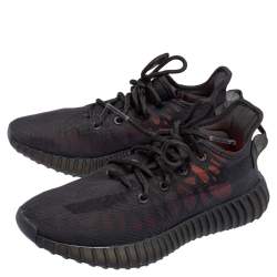 Pre Owned حذاء رياضي اديداس X ييزي بوست 350 V2 مونو سيندر شبك أسود عنق منخفض مقاس 38