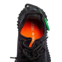 Pre Owned حذاء رياضي اديداس X ييزي بوست 350 V2 مونو سيندر شبك أسود عنق منخفض مقاس 38