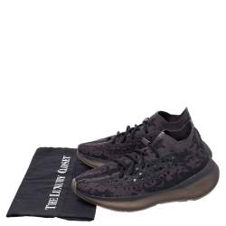 Pre Owned Yeezy x Adidas Multicolor Knit Fabric Boost 380 Onyx Sneakers Size 44 1/3