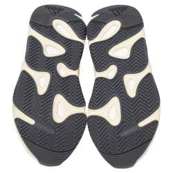 Pre Owned Yeezy x Adidas White Suede and Mesh Yeezy 700 Analog Sneakers Size 38.5