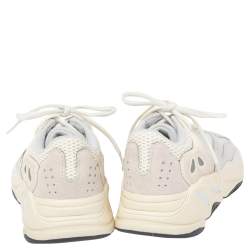 Pre Owned Yeezy x Adidas White Suede and Mesh Yeezy 700 Analog Sneakers Size 38.5