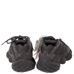 مملوكة مسبقًا Yeezy x Adidas Black Suede and Mesh Yeezy 500 Utility Sneakers Size 38