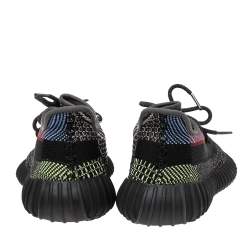 Pre Owned حذاء رياضي ييزي  x أديداس بوست 350 V2 يشيل تريكو قطن متعدد الألوان مقاس 36.5