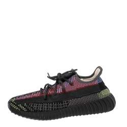 Pre Owned حذاء رياضي ييزي  x أديداس بوست 350 V2 يشيل تريكو قطن متعدد الألوان مقاس 36.5